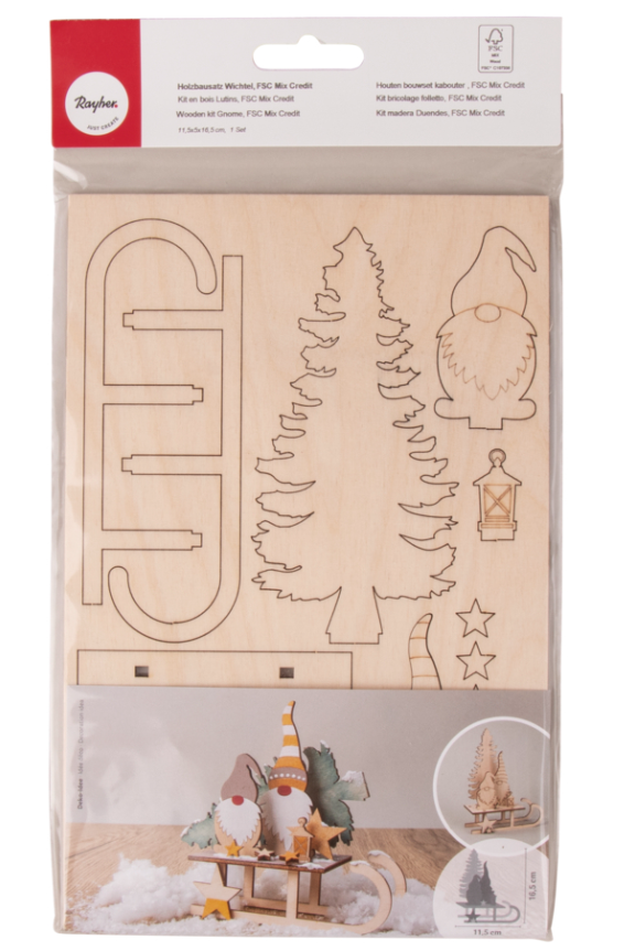 Kabouter, houten steker